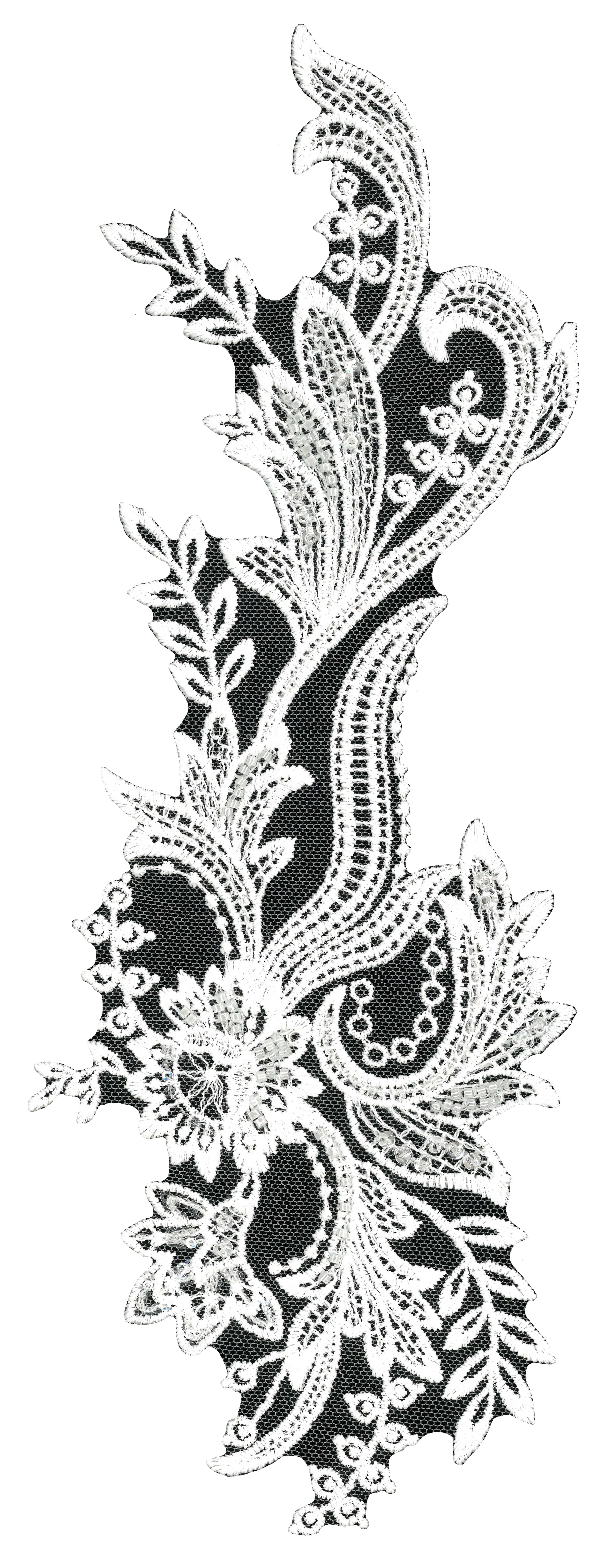 BEADED MOTIF - IVORY